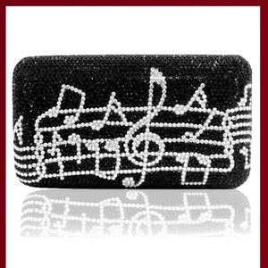 Stunning! Crystal Music Purse Gift Wedding